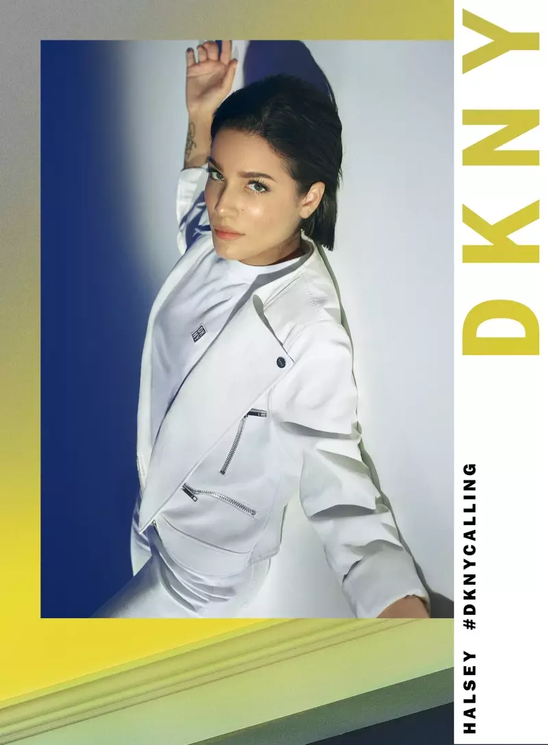 Béntang Halsey dina kampanye spring-summer 2020 DKNY