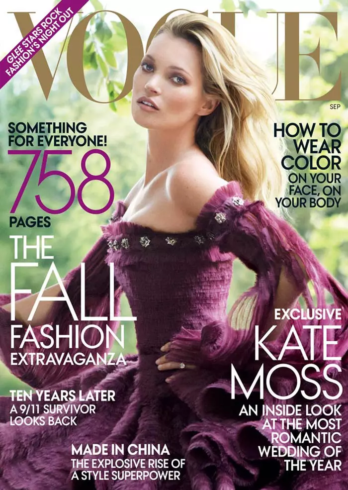 Kate Moss za Vogue US septembar 2011. Mario Testino