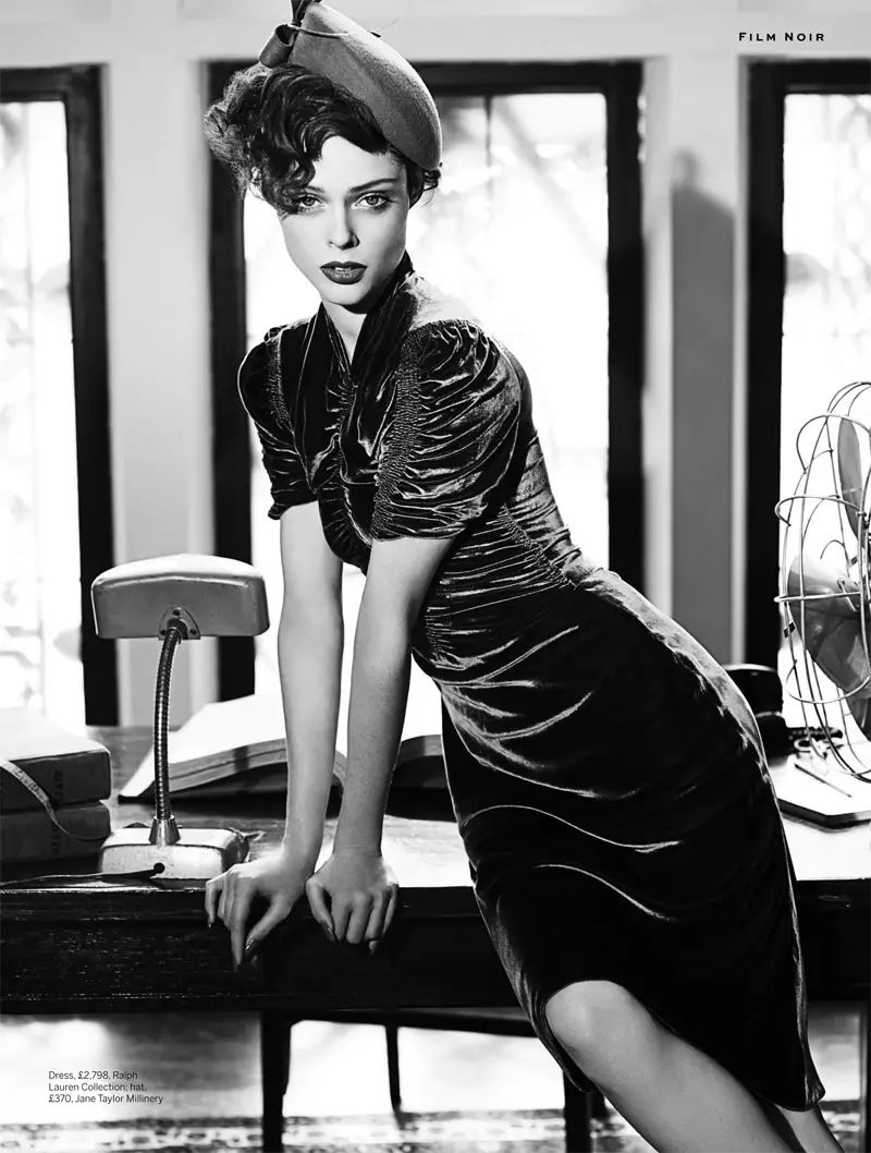 Coco Rocha modelirala novu frizuru na snimanju Film Noir za magazin Stylist