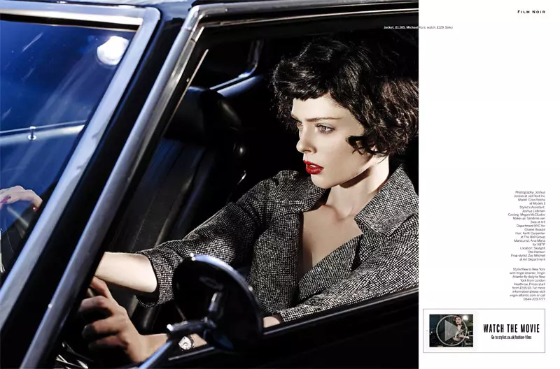 Coco Rocha modelirala novu frizuru na snimanju Film Noir za magazin Stylist