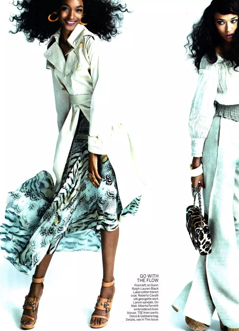 Le Life Rhapsodic saunia e Norman Jean Roy mo Vogue US Mati 2011