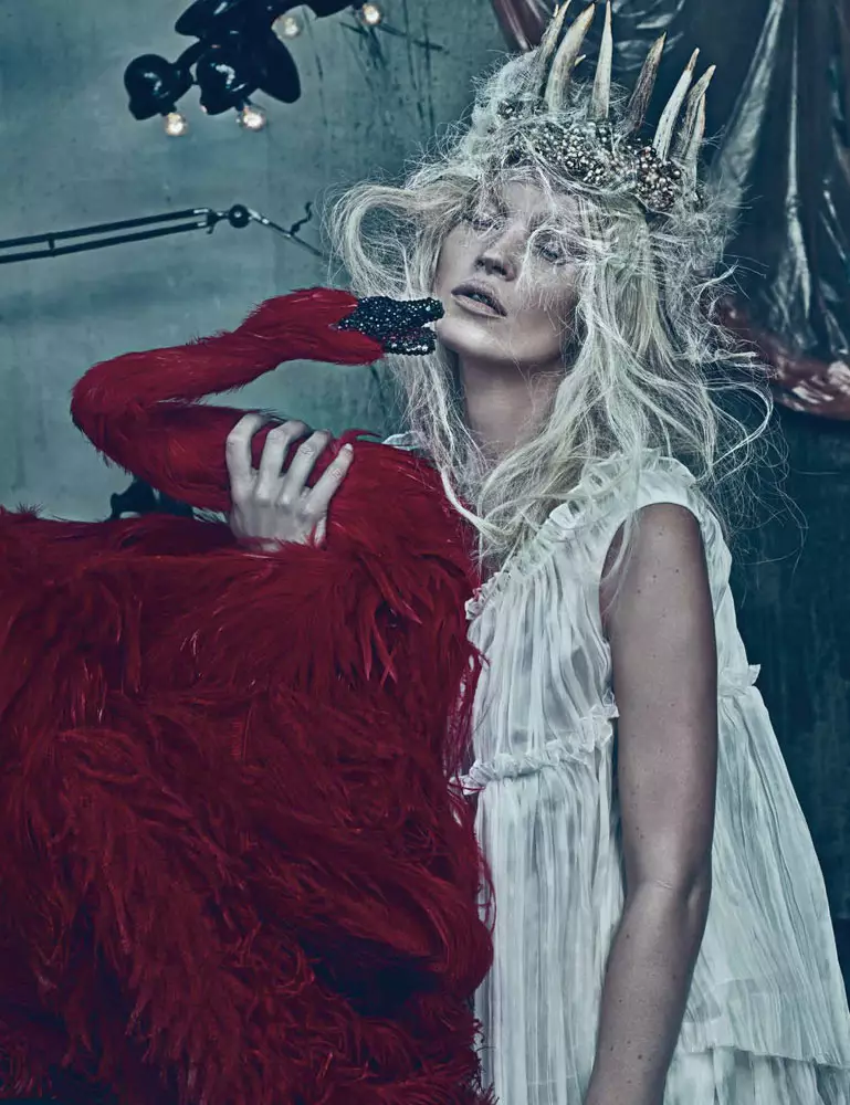 Kate Moss od Stevena Kleina za W Magazine, mart 2012