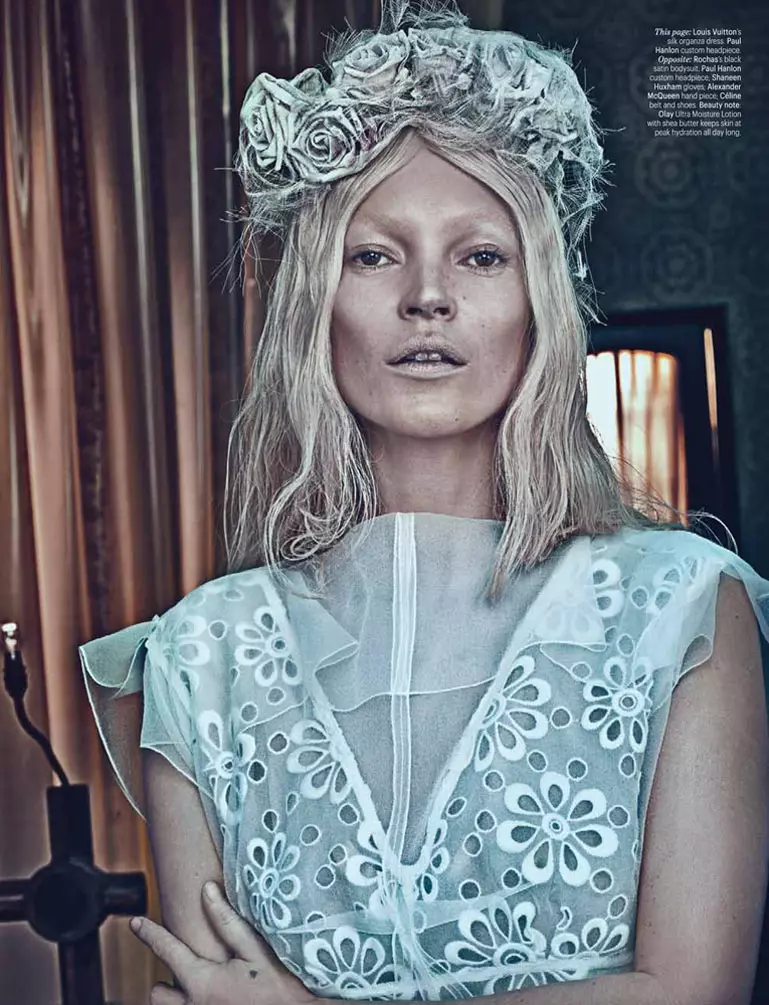 Kate Moss gan Steven Klein ar gyfer Cylchgrawn W Mawrth 2012