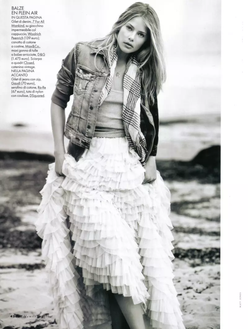 Tori Praver dening Matt Jones | Elle Italia Maret 2010