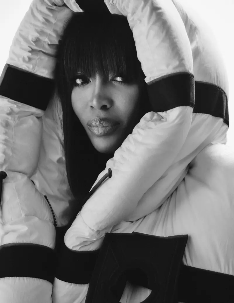 Naomi Campbell Slays Caij nplooj zeeg zam rau Vogue Arabia