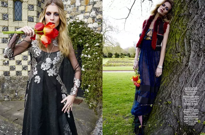 Poppy Delevingne Lofficiel An Téalainn Lúnasa 2015 Clúdach Shoot06