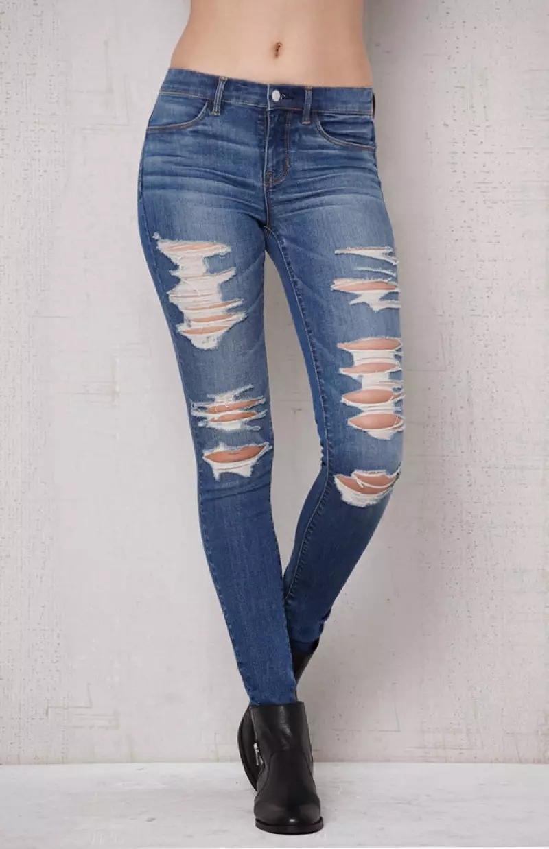 PacSun Oregon Mavi Cırılmış Xəyalpərəst Jeggings