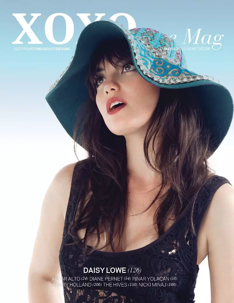 Daisy Lowe door Carlos Lumiere voor XOXO the Mag mei 2012