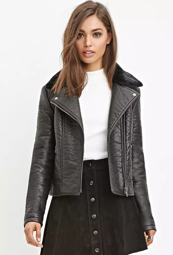 Ka ho sa feleng 21 Faux Leather Jacket