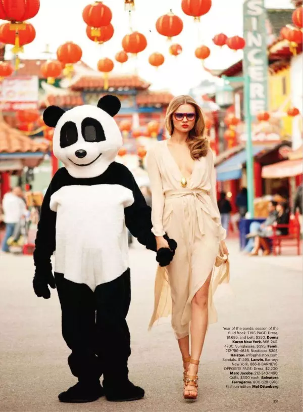 Magdalena Frackowiak oleh Terry Richardson untuk Harper's Bazaar AS Mac 2011