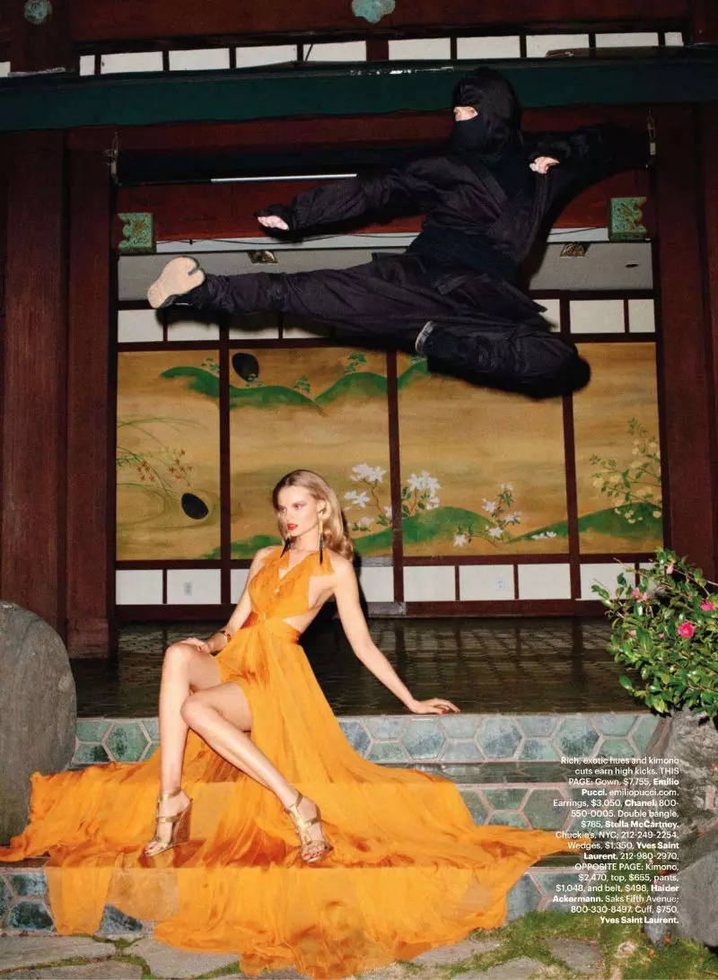 Magdalena Frackowiak ka Terry Richardson bakeng sa Harper's Bazaar US March 2011