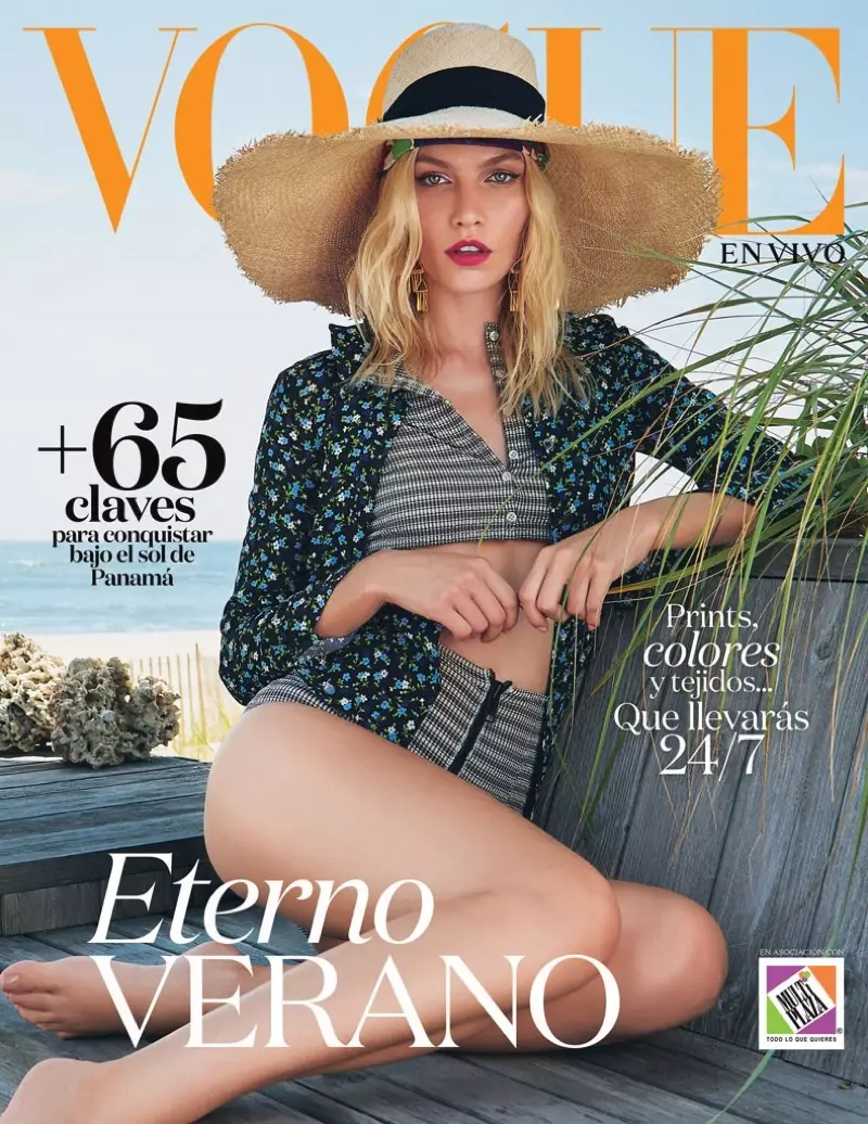 Алин Вебер на обложке Vogue Mexico en Vivo Summer 2016