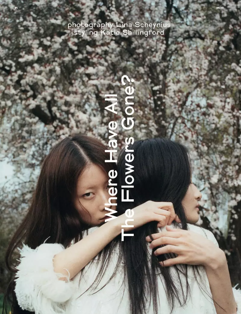 Liu Xu & Hyun Yi na Lina Scheynius don Dazed & Confused Yuni 2011