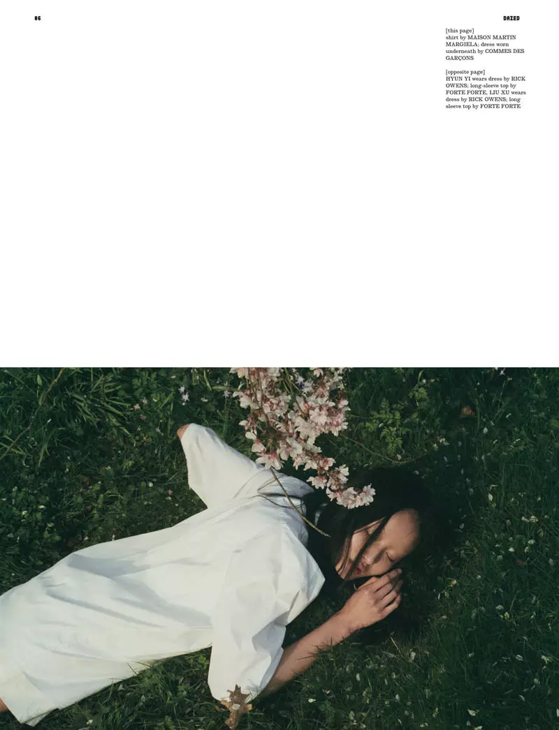 Liu Xu & Hyun Yi, Lina Scheynius filmai Dazed & Confused June 2011