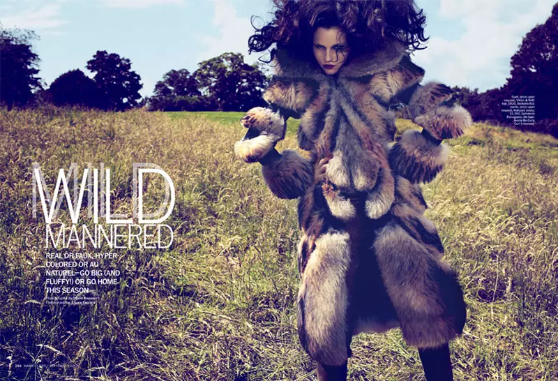 Ví dụ: Tvirbutaite Gets Wild cho David Roemer's Marie Claire US Shoot