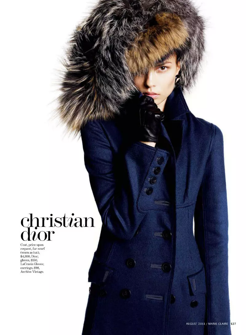 Katsia Zingarevich โดย Tesh สำหรับ Marie Claire US สิงหาคม 2011