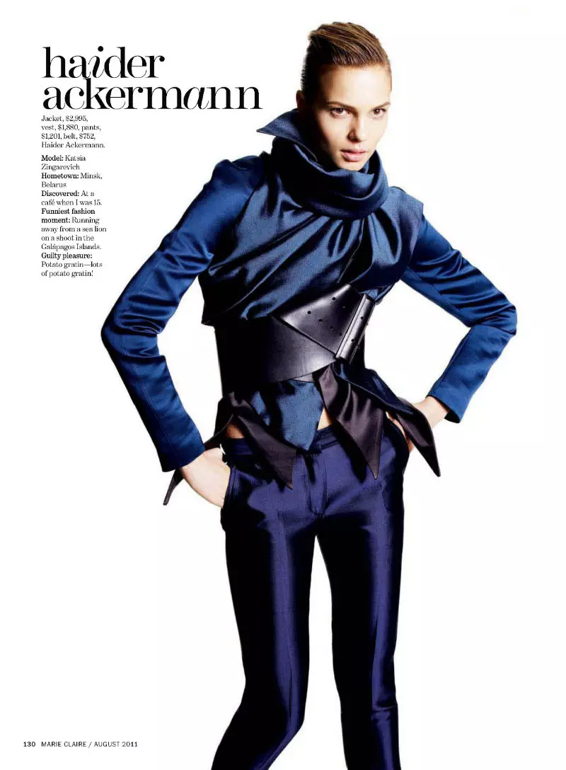 Katsia Zingarevich by Tesh for Marie Claire US Օգոստոս 2011 թ