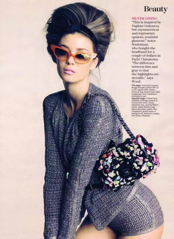 Diana Moldovan ដោយ Tesh សម្រាប់ Marie Claire US May 2011