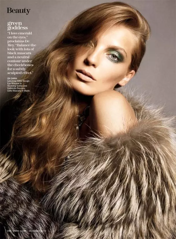 Tesh Daria Werbowy Marie Claire USA:lle Joulukuussa 2010