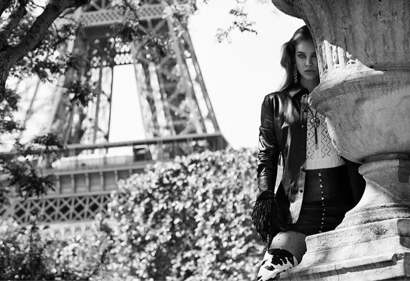 Barbara Palvin Wears Western Glam Looks for Tatler Russland