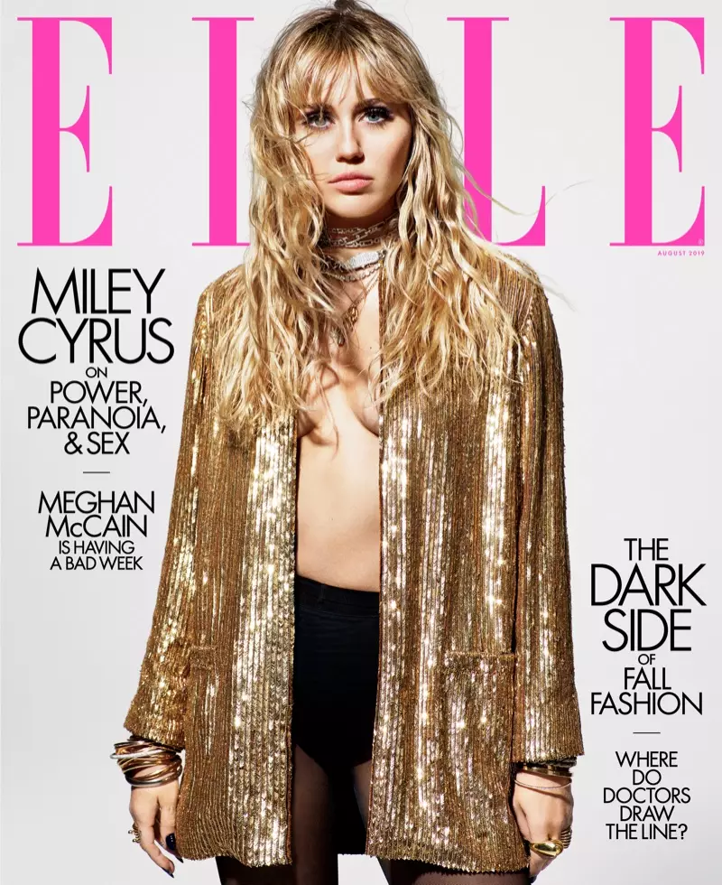 Miley Cyrus ELLE US 2019 د پوښ فوټو شوټ