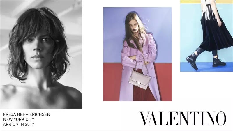 Gambar dari kampanye iklan musim gugur 2017 Valentino