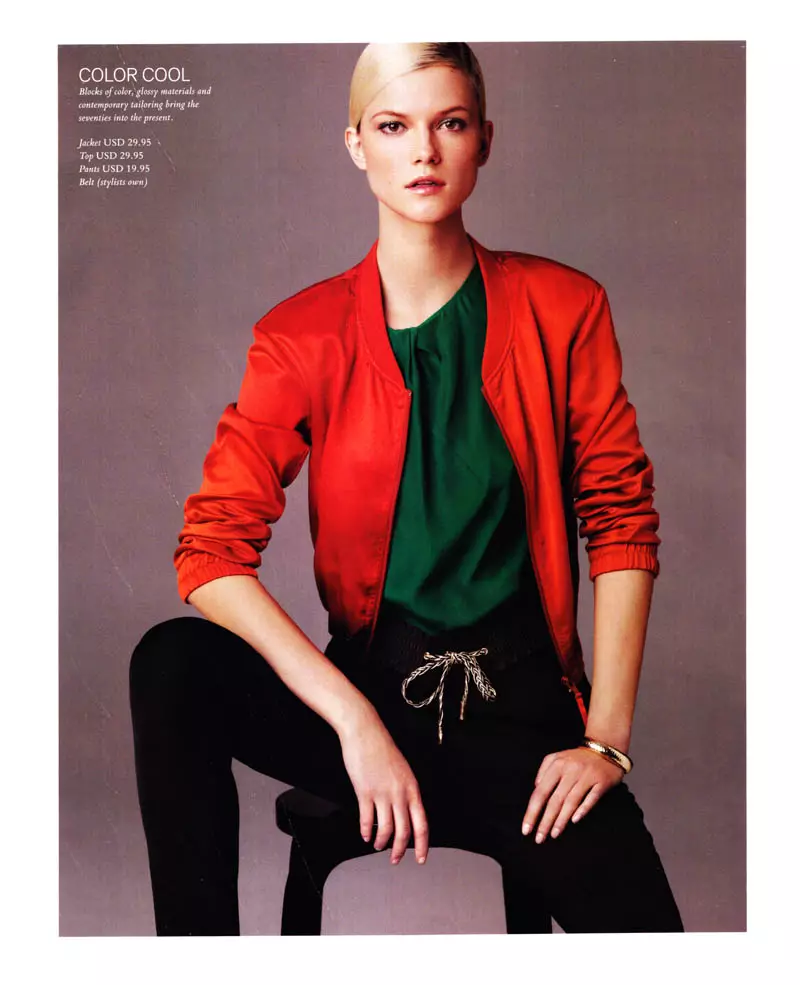 Josh Olins 為 H&M 雜誌 2011 年春季設計的 Kasia Struss