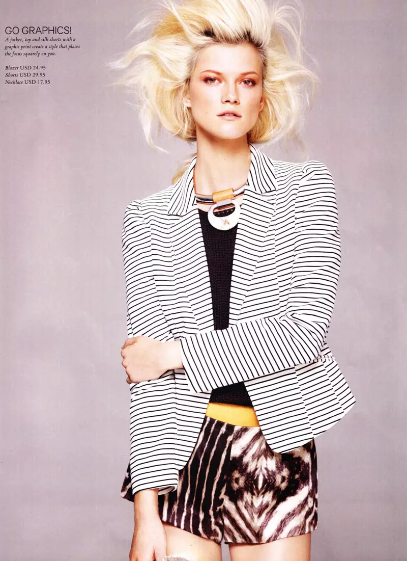 H&M မဂ္ဂဇင်း Spring 2011 အတွက် Josh Olins မှ Kasia Struss