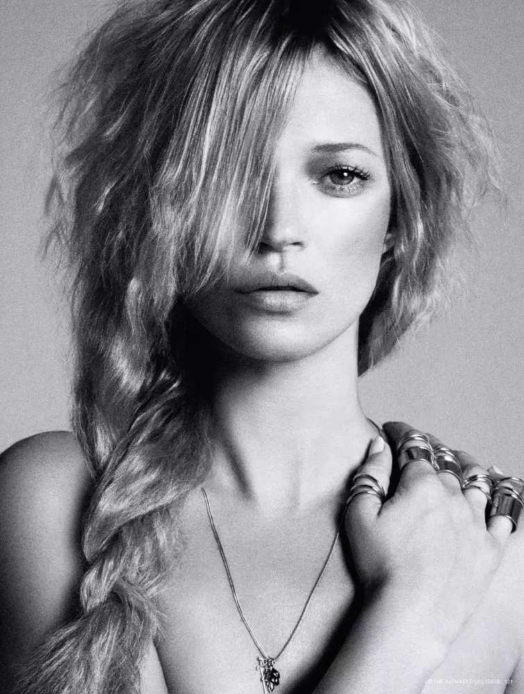 Kate Moss er Hair Fantastic for i-Ds Pre-Spring Issue av Daniele & Iango