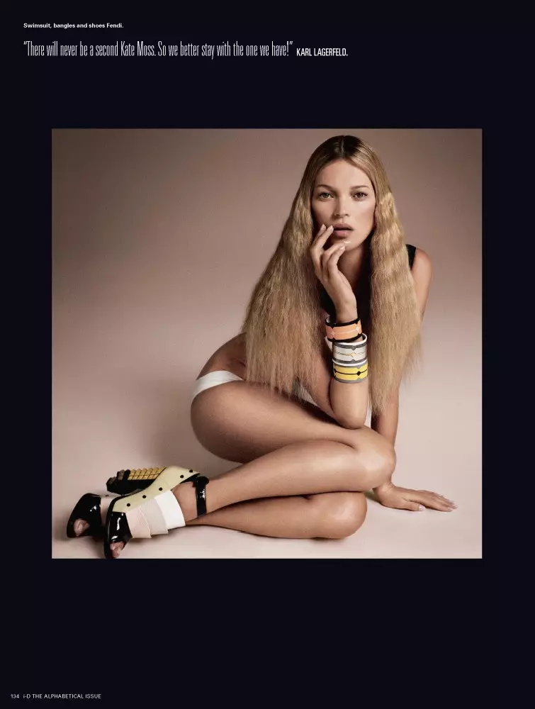 Kate Moss er Hair Fantastic for i-Ds Pre-Spring Issue av Daniele & Iango