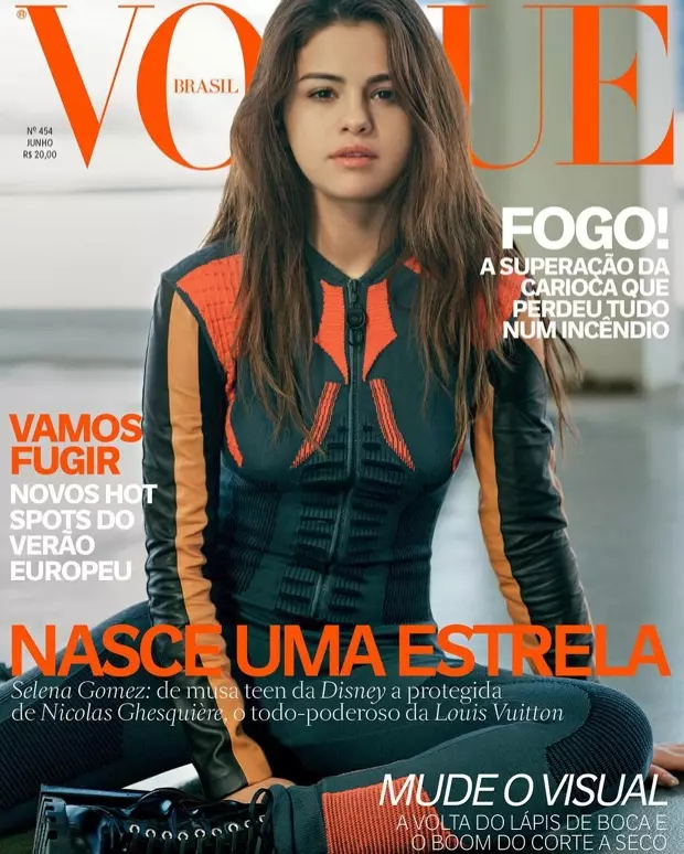 Selena Gomez en la portada de junio de 2016 de Vogue Brasil