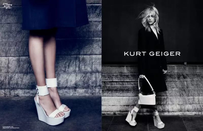 Anja Rubik Mặt trận Chiến dịch mùa thu 2012 của Kurt Geiger của Erik Torstensson