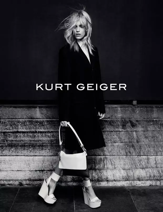 Anja Rubik seisab Kurt Geigeri 2012. aasta sügiskampaania ees, autor Erik Torstensson