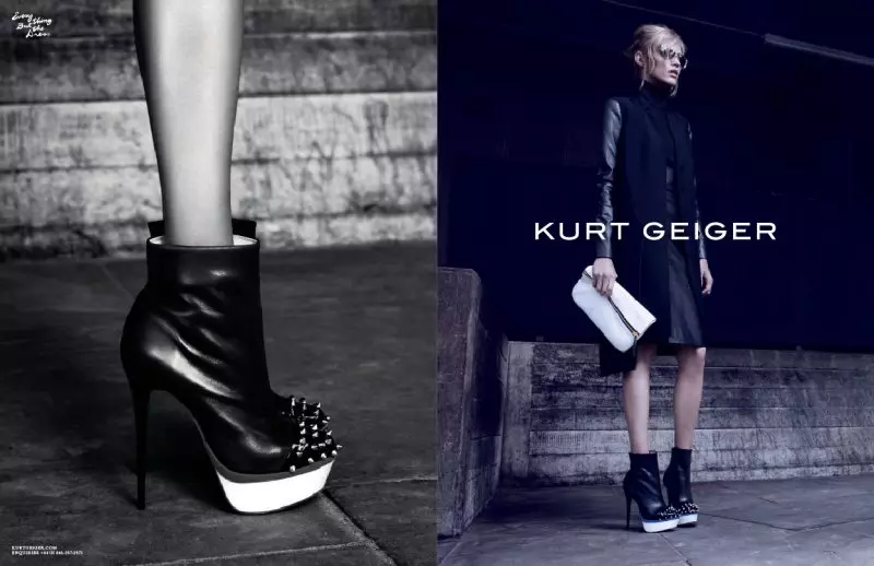 Anja Rubik Fronts Kurt Geiger نىڭ 2012-يىللىق كۈزلۈك پائالىيىتى ئېرىك تورستېنسون