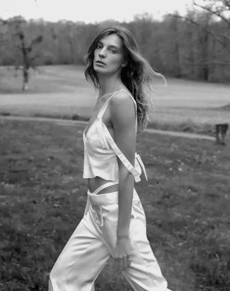 Daria Werbowy domina o estilo relaxado en Marie Claire Francia