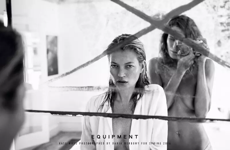 Kate Moss e Daria Werbowy estrelam a campanha primavera-verão 2016 da Equipment