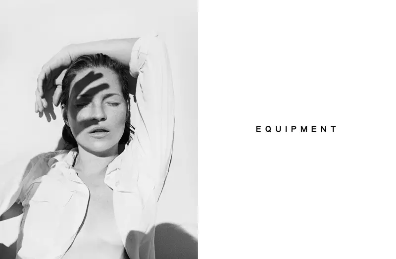 Kate Moss သည် Equipment ၏ နွေဦးရာသီ 2016 လှုပ်ရှားမှုတွင် ပါဝင်သရုပ်ဆောင်ထားသည်။