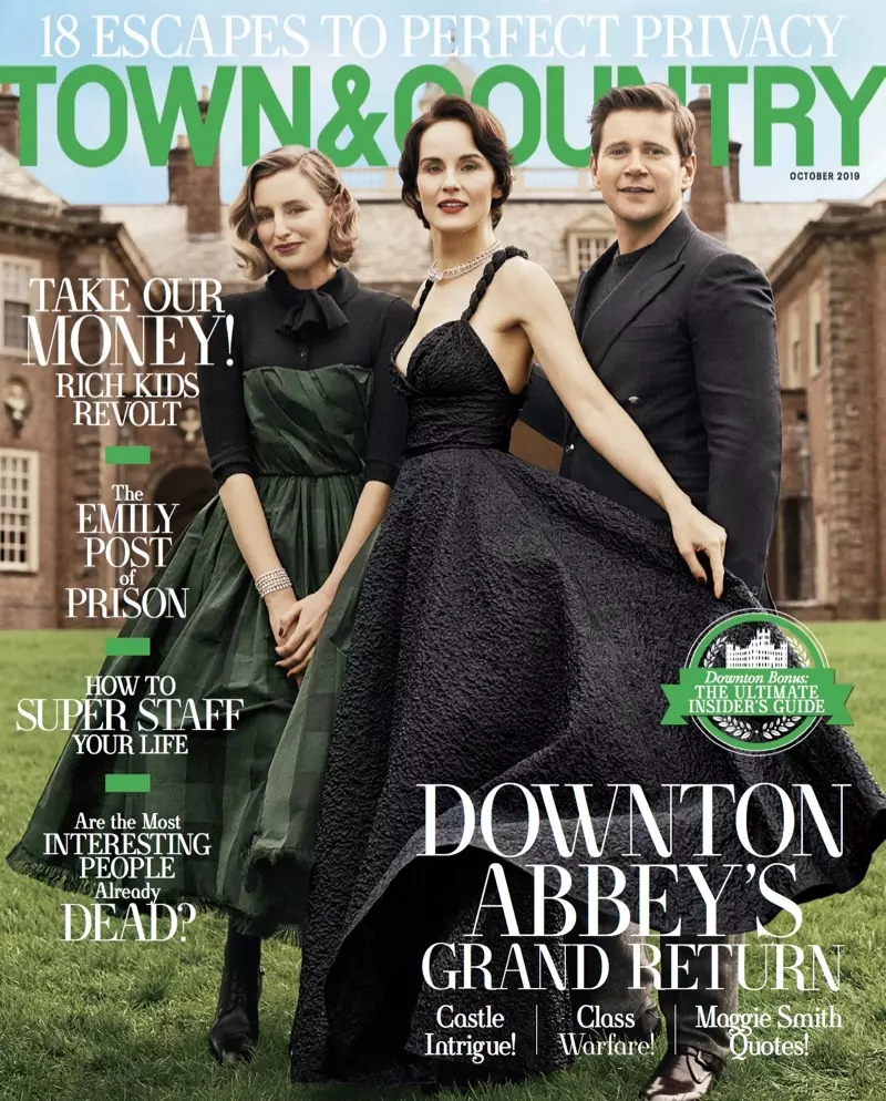 Φωτογραφία εξωφύλλου Michelle Dockery Laura Carmichael Town & Country 2019