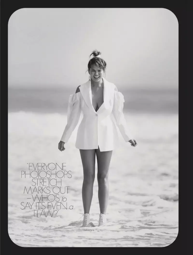 Chrissy Teigen Hits the Beach para sa ELLE UK