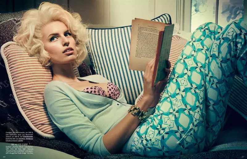 Karolina Kurkova este Retro Chic pentru numărul de aprilie al Vogue Germania de Giampaolo Sgura