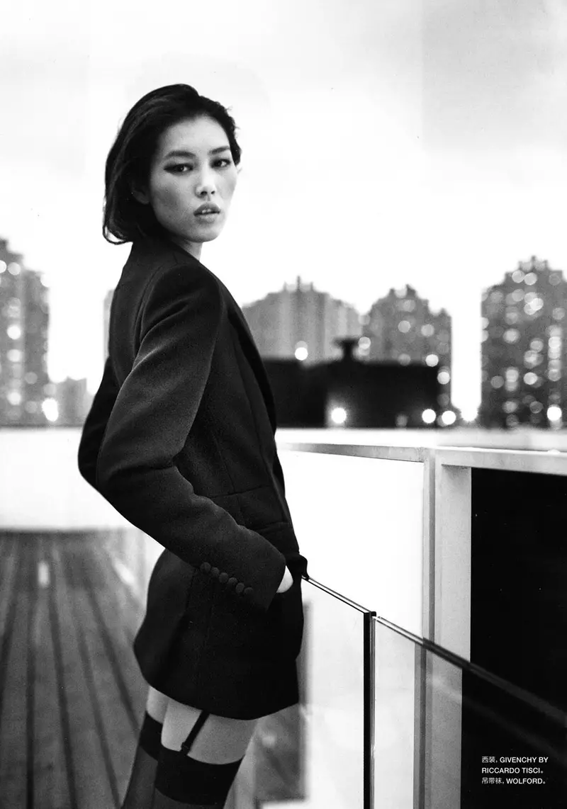 Liu Wen para Numéro China outubro de 2010 por Tiziano Magni