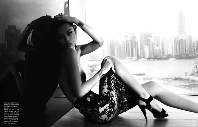 Liu Wen para sa Numéro China Oktubre 2010 ni Tiziano Magni