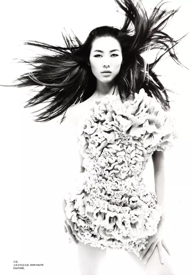 Liu Wen para Numéro China setembro de 2010 por Tiziano Magni