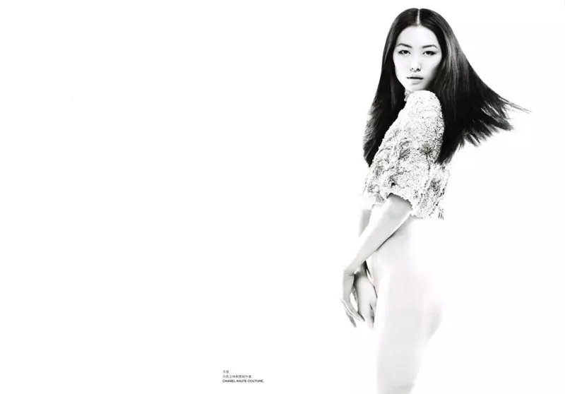 Liu Wen untuk Numéro China September 2010 oleh Tiziano Magni