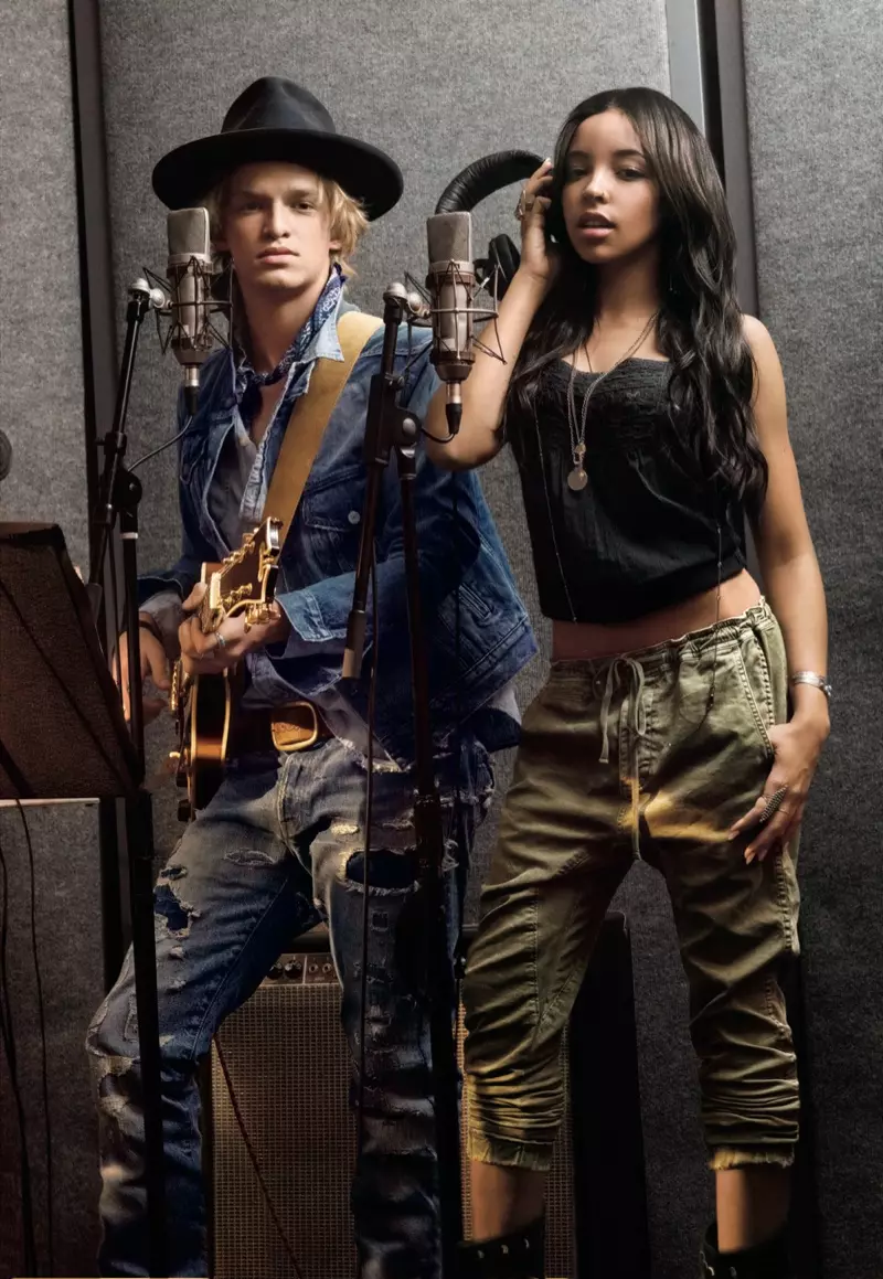 Tinashe, Hailey și Bella stăteau în campania Ralph Lauren Denim & Supply toamna '15