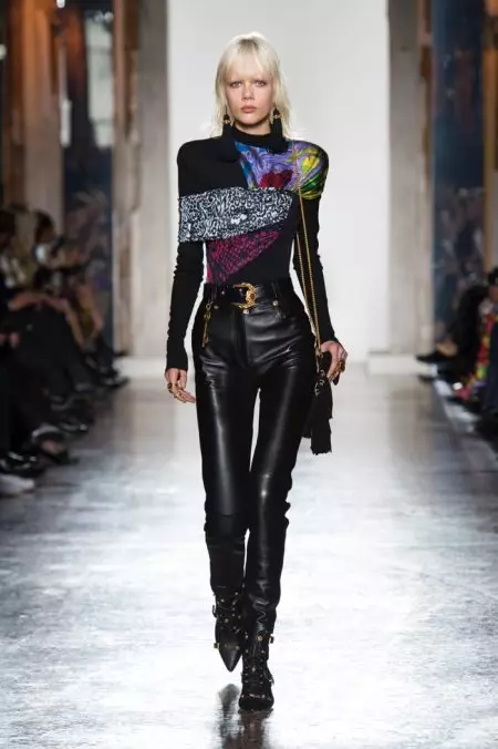 Versace assume xadrez colorido para o outono de 2018