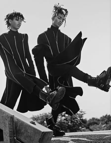 Willow & Jaden Smith na-eyi ụdị ịkpụcha ihu maka magazin ajụjụ ọnụ