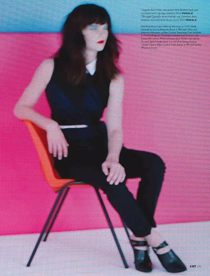 Querelle Jansen by Mel Bles in Pringle of Scotland for Exit