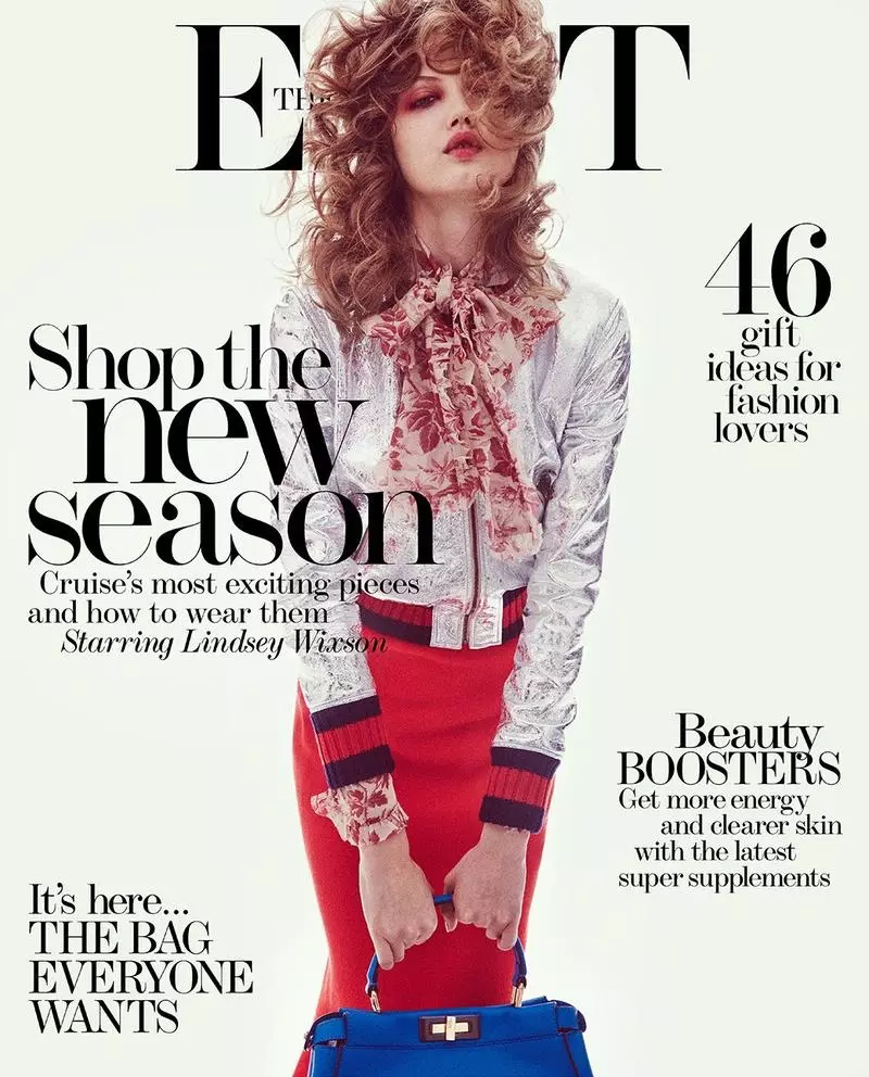 Lindsey Wixson The Edit-in 26 noyabr 2015-ci il, üz qabığında