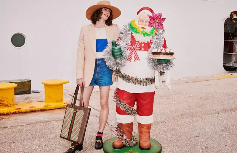 Harmony Korine merakam kempen Gucci Holiday 2019